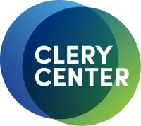 The logo for the clery center.
