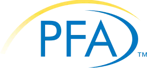 The logo for the PFA