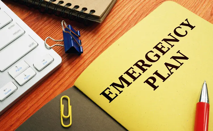 Family Safety During Deployment showing an emergency plan folder